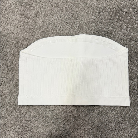 Garage White Ribbed Tube Top - Picture 2 of 2